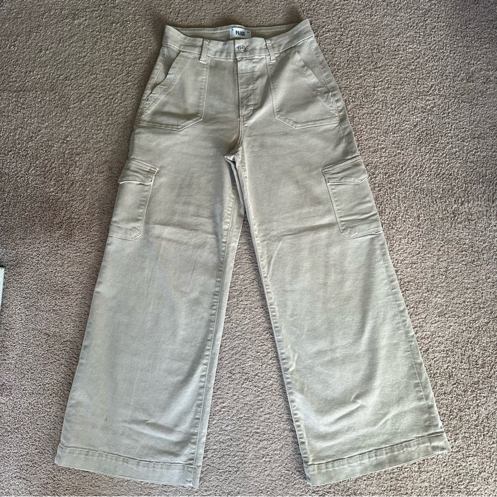 PAIGE Beige Cargo Pants